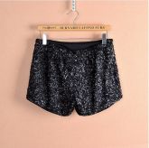 SHORTS PAETÊ PRETO